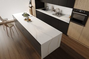 5971 Polar Onyx - White Quartz Countertop